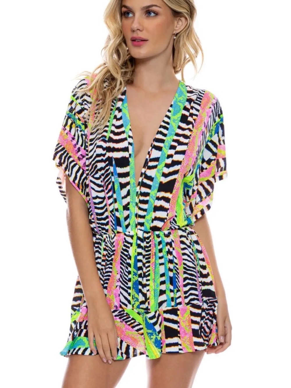 Luli Fama Luli Disco Neon Coverup - small. Like NEW!